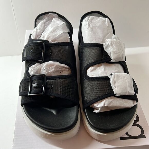Bar III Kiwi Black Mesh Sport Sandals size 6.5 M - Picture 2 of 5